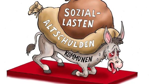 Jacques Tilly präsentierte beim Karneval 2025 einen Wagen für das Aktionsbündnis "Für die Würde unserer Städte". © Stadt Hagen | Aktionsbündnis Für die Würde unserer Städte